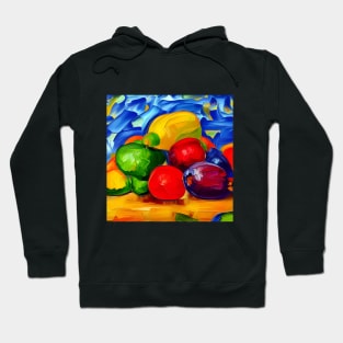 Fruit & Vegetable Oil Painting Hoodie